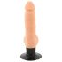 Nature Skin M - Herlig, realistisk vibrator med sugekoppefot (natur)