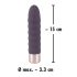 You2Toys Elegant Diamond - oppladbar stangvibrator (mørk lilla)