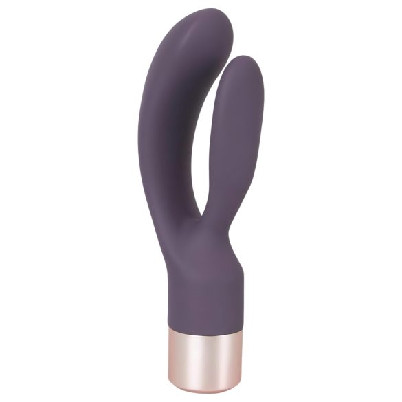 You2Toys Elegant Double – oppladbar klitorisvibrator (mørk lilla)