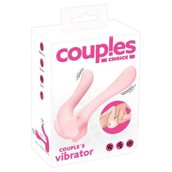 Couples Choice - to-motors parvibrator (lys rosa)