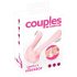 Couples Choice - to-motors parvibrator (lys rosa)