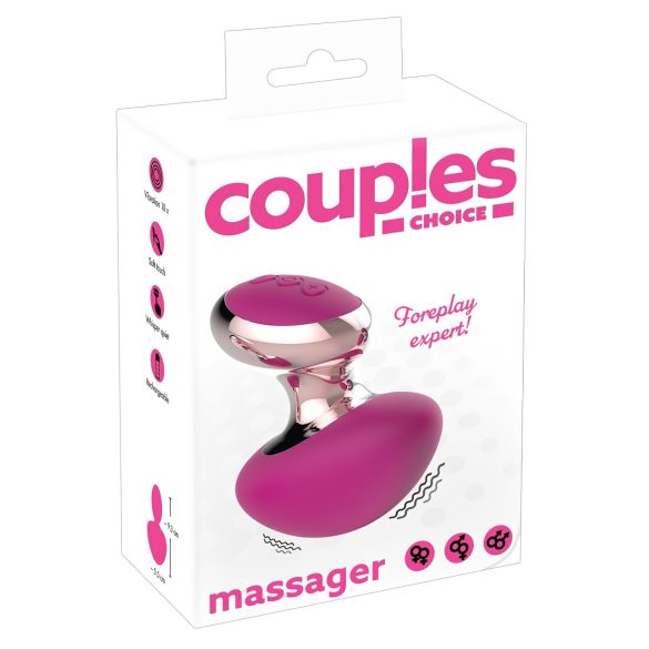 Couples Choice - oppladbar mini massasjevibrator (rosa)