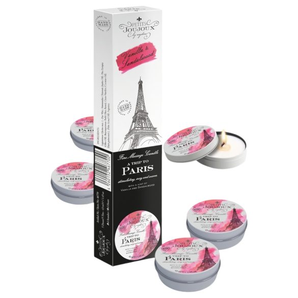 Petits Joujoux Paris - massasjelys - vanilje og sandeltre (5x43ml)