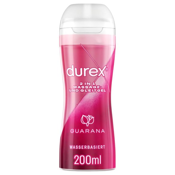 Durex 2-i-1 Massasjeolje - Guarana (200ml)