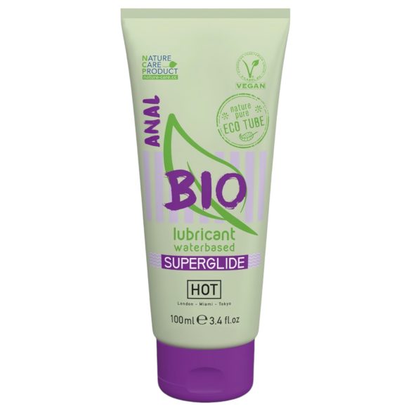 HOT BIO Superglide Anal - 100ml vegansk, vannbasert analsmøring