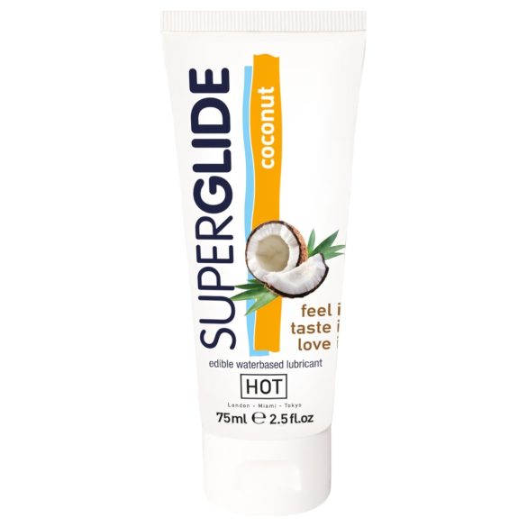 HOT Superglide Kokos - spiselig glidemiddel (75ml)