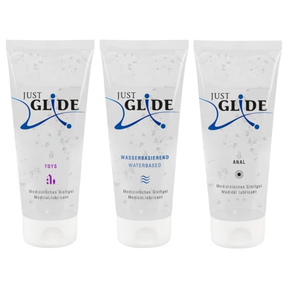 Just Glide glidemiddelsett (3x200ml)