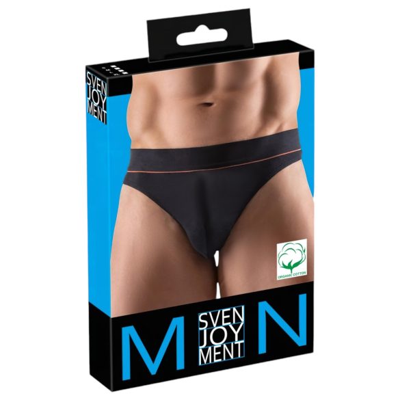 Svenjoyment - Eco Cotton Comfort Men's Thong (Black) - XL