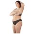 Cottelli Plus Size - perle BH-sett (svart)