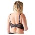 Cottelli Plus Size - Strappy, Ringed Breast Lifter (Black) - 95F