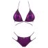 Obsessive Balitta - skinnende halterneck-bikini (lilla)