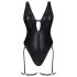 Obsessive Punta Negra - Shiny, Low-Cut Swimsuit (Black)