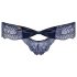 Obsessive Auroria - Bow Embroidered Women's Panties (Blue) - L/XL