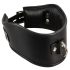 Bad Kitty - Leather-look Collar with Ring (Black)