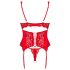 Obsessive Amor Cherris - lace set with garter belt (red)