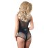 Cottelli - Skinnende nettingbody (svart) - L