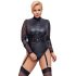 Cottelli Bondage Plus Size - Body med blondeermer (svart)