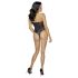 Cottelli Party - blomstrete body (svart) - M