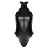 Noir - Skinnende halterneck-body (svart)