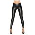 Noir - lange, glansende leggings (svart) - M