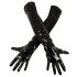 Black Level - skinnende lakkerte hansker (svart) - XL