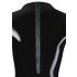 Langermet latex-body for kvinner (svart) - 2XL