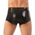 LATEX - boxer med penis sleeve (svart) - L/XL