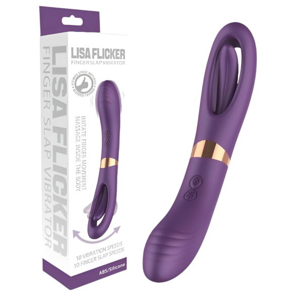 Morsom Meg Dual - 2i1 tungevibrator, oppladbar (lilla)