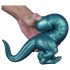 Toppmonster - dinosaur silikon dildo - 26 cm (turkis)