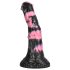 Bad Horse - silikon hestutstyr dildo - 18 cm (svart-rosa)