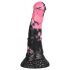 Bad Horse - silikon hestutstyr dildo - 18 cm (svart-rosa)