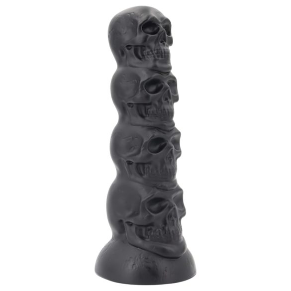 Toppet Monster - hodeskalle dildo - 22 cm (svart)