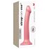 Strap-on Metallic Shine M - hudvennlig dildo (metallisk rosa)