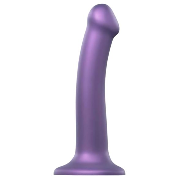 Strap-On Metallic Shine M - hudvennlig dildo (lilla)