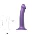 Strap-On Metallic Shine M - hudvennlig dildo (lilla)