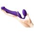 Strap-on-me M - trådløs strap-on vibrator (lilla)