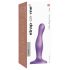 Strap-on-me Curvy S - Bølgete strap-on dildo (lilla)