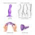 Strap-on-me Curvy S - Bølgete strap-on dildo (lilla)