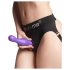 Strap-on-me Curvy S - Bølgete strap-on dildo (lilla)