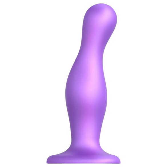 Strap-on-me Curvy L - wavy, suction cup dildo (purple)