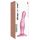 Strap-on-me Curvy M - bølgete, base-dildo (rosa)