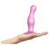 Strap-on-me Curvy M - bølgete, base-dildo (rosa)