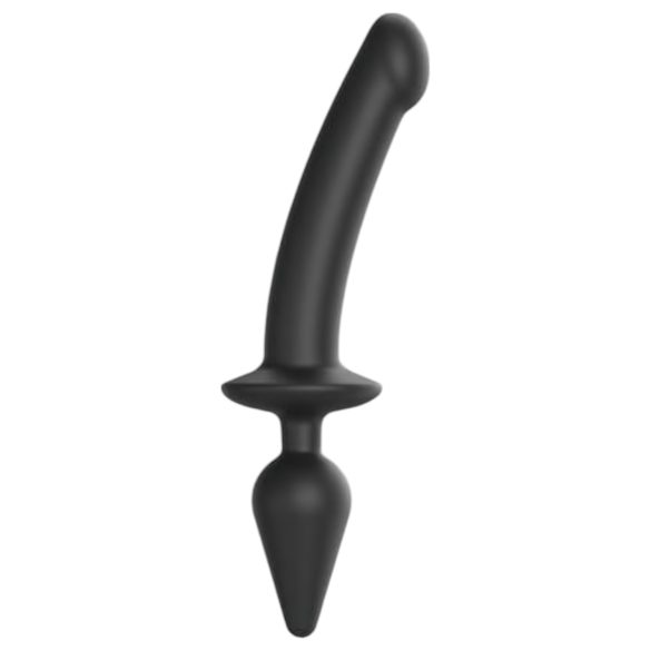 Strap-on-me Switch Semi-Realistisk XXL - 2i1 dildo (svart)