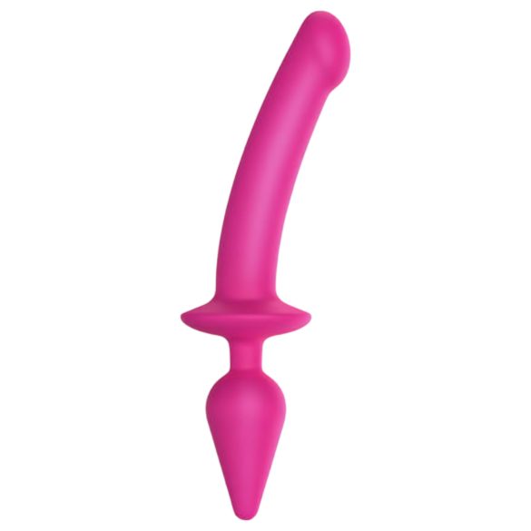 Stropp-på-meg Svitsj Semi-Realistisk XXL - 2-i-1 dildo (rosa)