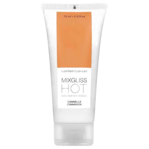 Mixgliss Hot - varmende, vannbasert glidemiddel - kanel (70ml)