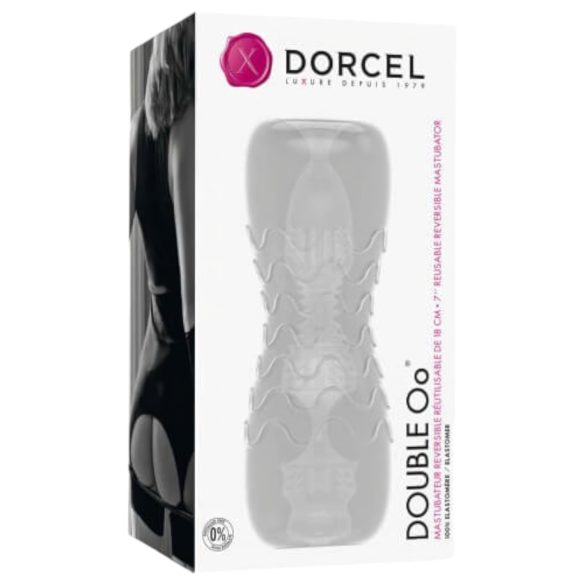 Dorcel Double Oo - erotisk mastubator for menn (gjennomsiktig)