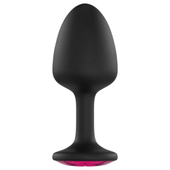 Dorcel Geisha Plug Ruby L - Svart analplugg med rosa stein