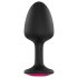 Dorcel Geisha Plug Ruby L - Svart analplugg med rosa stein