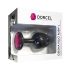 Dorcel Geisha Plug Ruby L - Svart analplugg med rosa stein