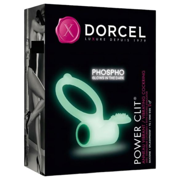 Dorcel - Selvlysende vibrerende penisring (hvit)